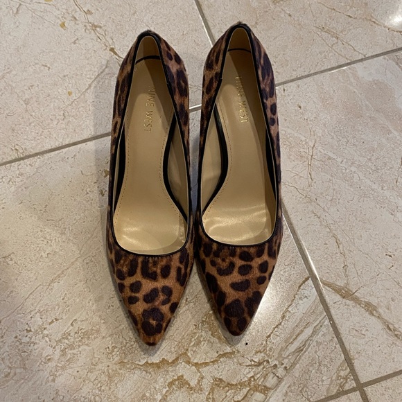 Nine West Calf-hair Leopard Pump - Picture 2 of 5